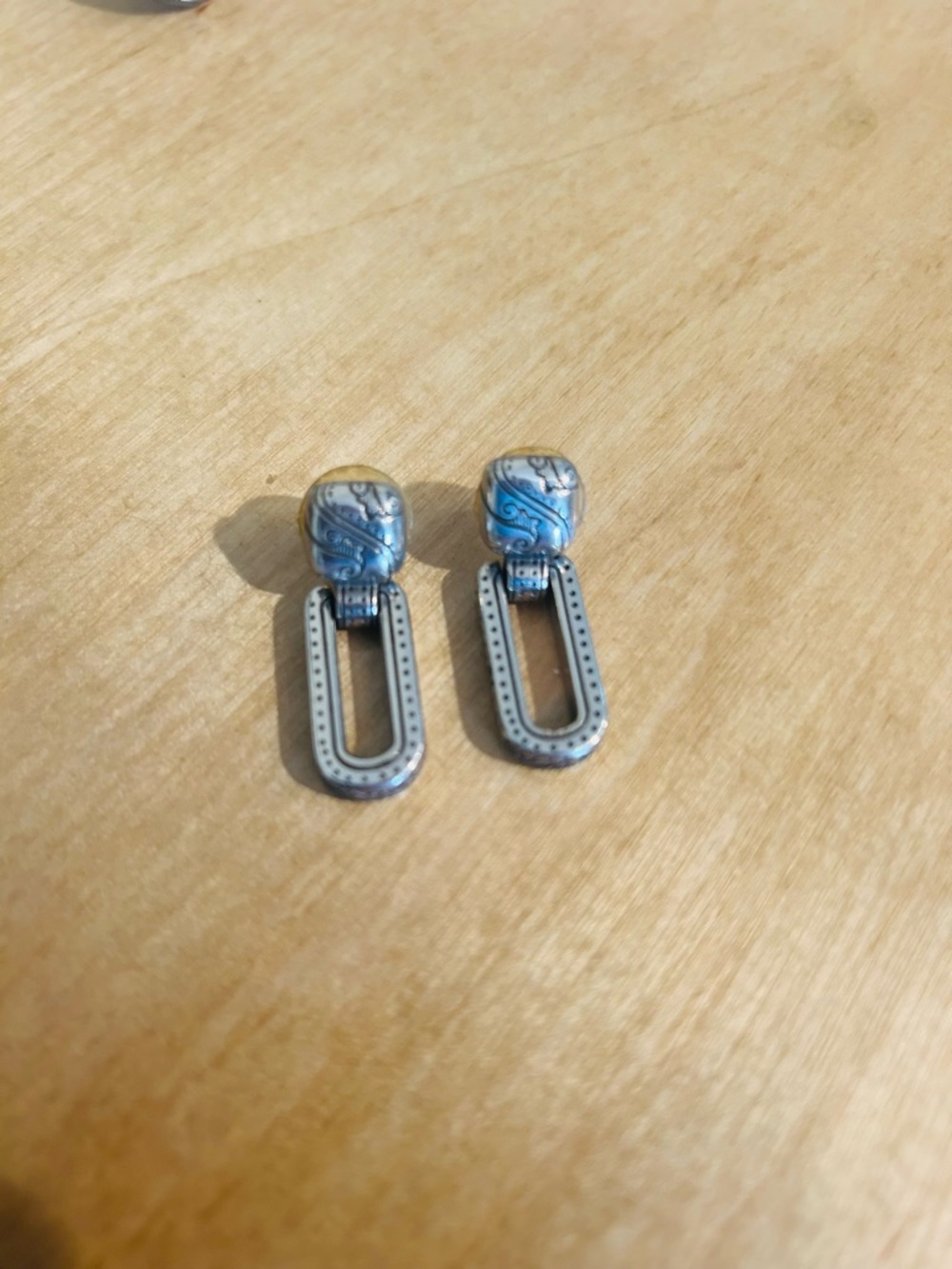 Silver vintage earrings